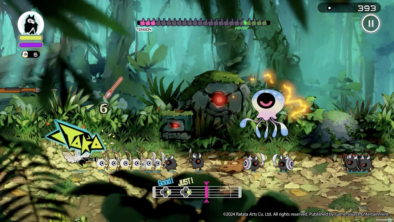 A line of Cobuns faces shield-bearing enemies in a green forest arena.
